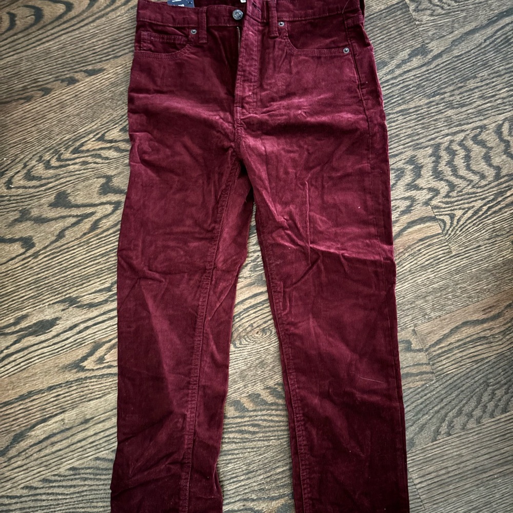 Womens Burgundy corduroy Pants